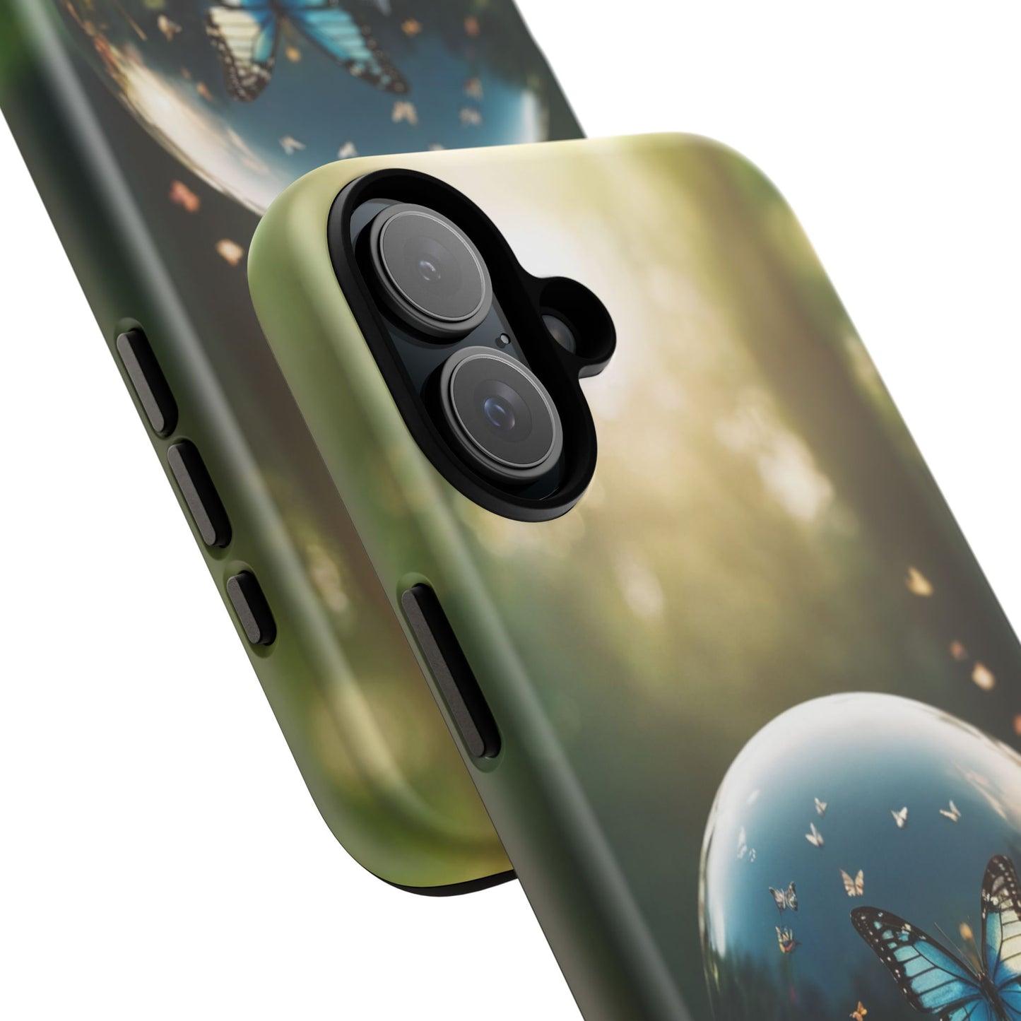 Butterfly Ball Custom Phone Case for iPhone 8–16 Pro Max, iPhone 8 Plus–13 Mini, iPhone XS–XS Max, iPhone 11–14 Pro Max - Designed by Thalia