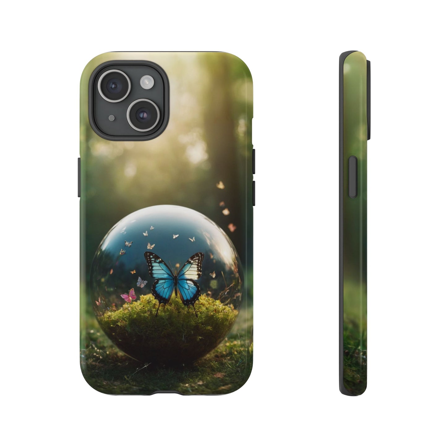 Butterfly Ball Custom Phone Case for iPhone 8–16 Pro Max, iPhone 8 Plus–13 Mini, iPhone XS–XS Max, iPhone 11–14 Pro Max - Designed by Thalia