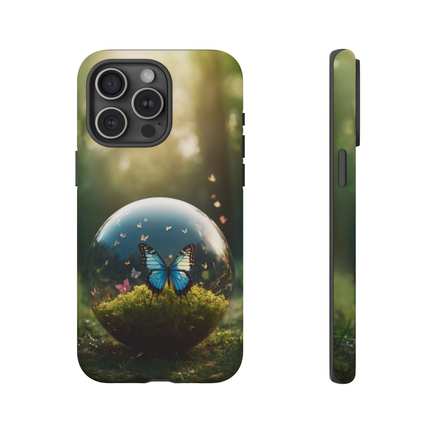 Butterfly Ball Custom Phone Case for iPhone 8–16 Pro Max, iPhone 8 Plus–13 Mini, iPhone XS–XS Max, iPhone 11–14 Pro Max - Designed by Thalia