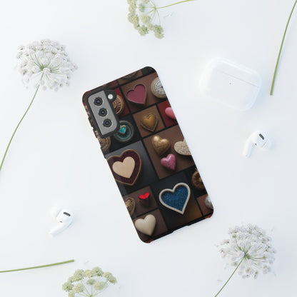 Love Button Phone Case for iPhone 8–16 Pro Max, Pixel 5–8 Pro, Galaxy S10–S24 Ultra - Designed by Thalia