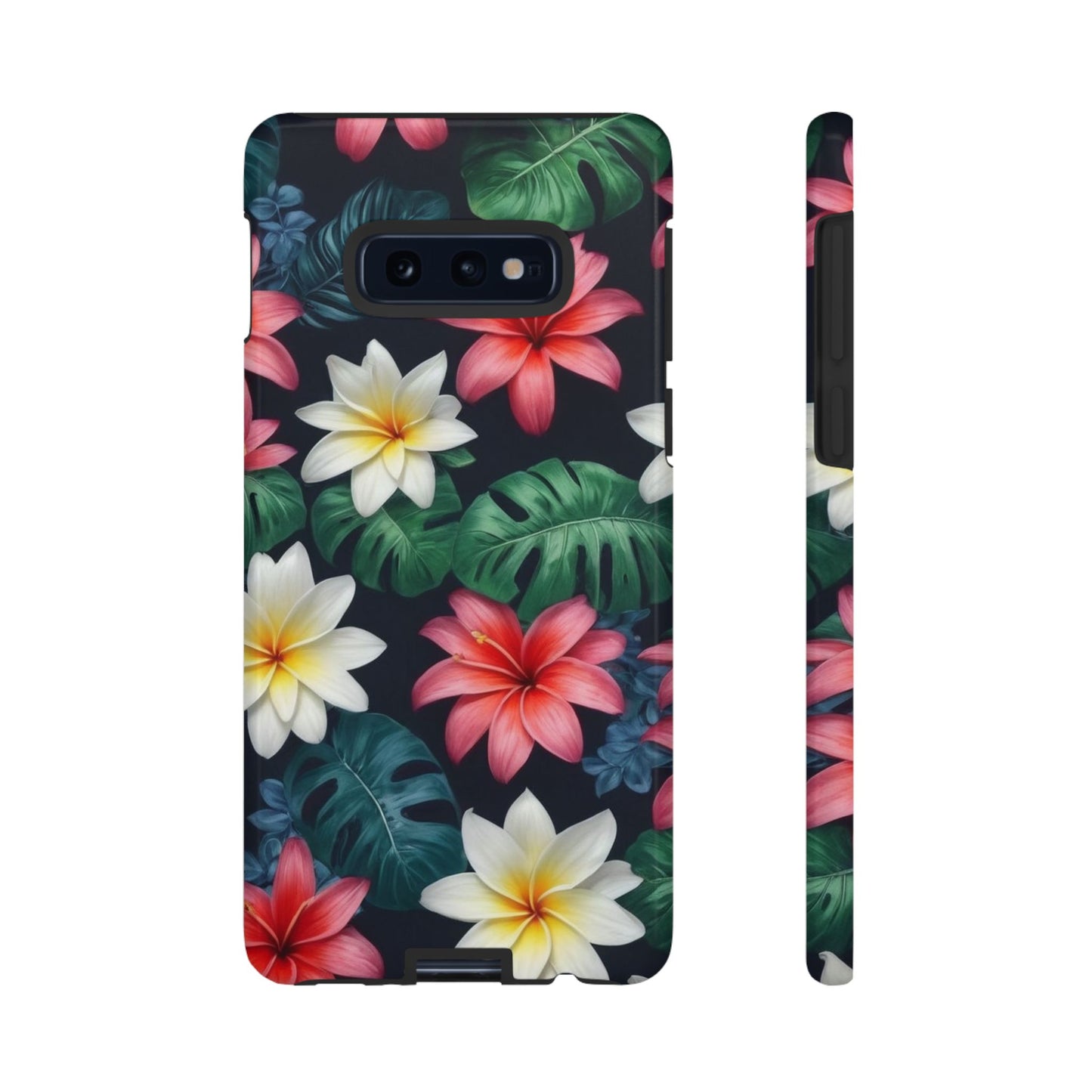 Hawaiian Flowers Custom Phone Case for Samsung Galaxy S10–S10 Plus, S20–S20 Ultra, S21, S22, S23, S24 Ultra - Designed by Thalia