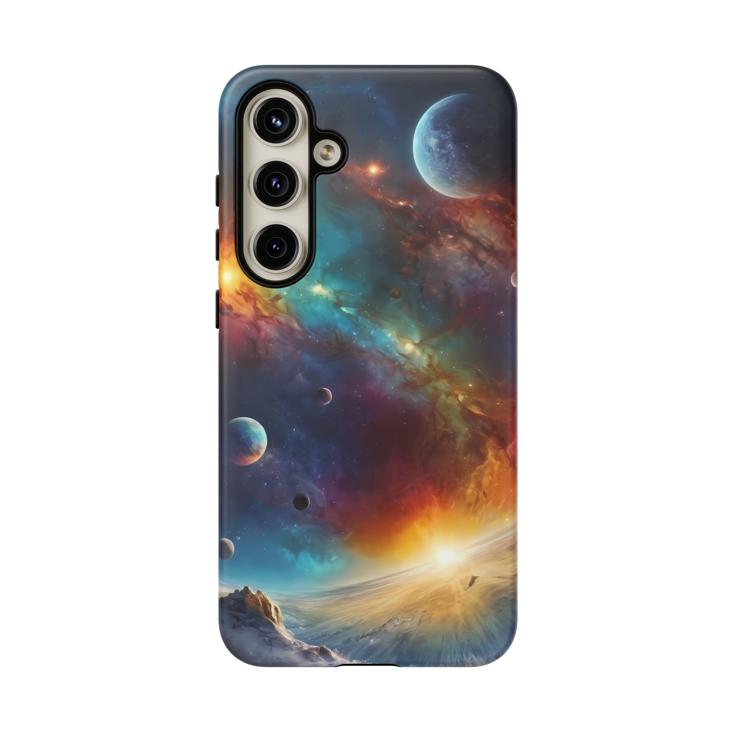 Cosmic Voyage Custom Phone Case for Samsung Galaxy S10–S24 - Designed by Thalia