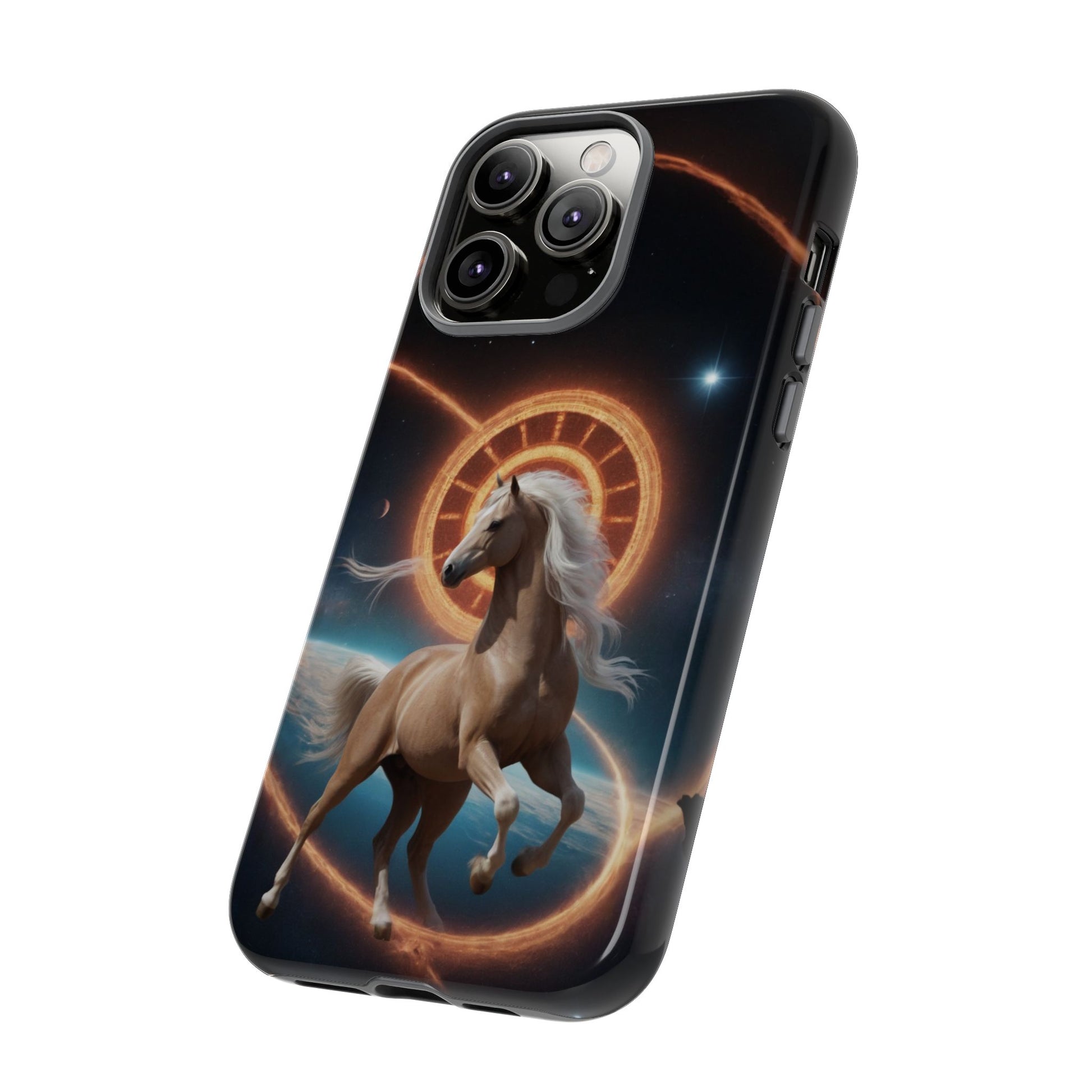 Chinese Zodiac Horse Custom Phone Case for iPhone 8–16 Pro Max, Pixel 5–8 Pro, Galaxy S10–S24 Ultra - Designed by Thalia