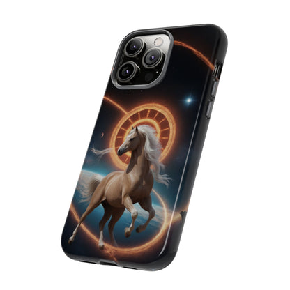 Chinese Zodiac Horse Custom Phone Case for iPhone 8–16 Pro Max, Pixel 5–8 Pro, Galaxy S10–S24 Ultra - Designed by Thalia