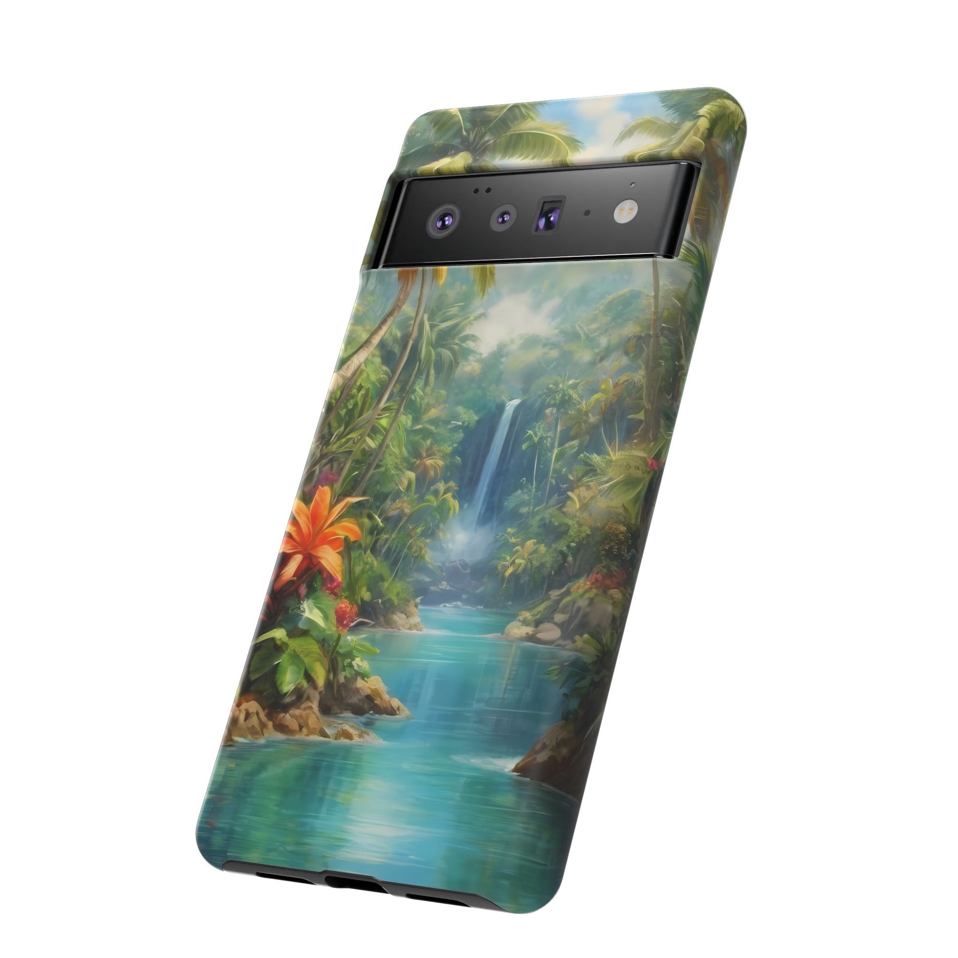 Tropical Paradise Phone Case for Google Pixel 8–Pixel 8 Pro, Pixel 7, Pixel 6 Pro, Pixel 6, Pixel 5 5G - Designed by Thalia