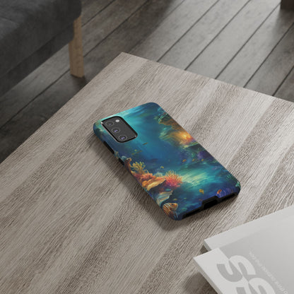 Oceanic Depths Custom Phone Case for Samsung Galaxy S10–S10 Plus, S20–S20 Ultra, S21, S22, S23, S24 Ultra - Designed by Thalia