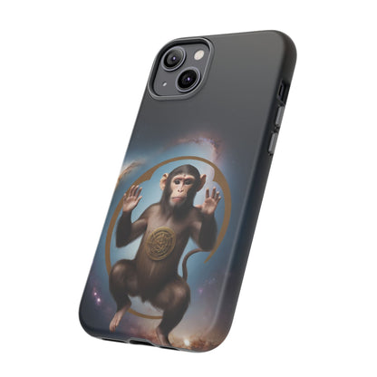 Chinese Zodiac Monkey Custom Phone Case for iPhone 8–16 Pro Max, Pixel 5–8 Pro, Galaxy S10–S24 Ultra - Designed by Thalia