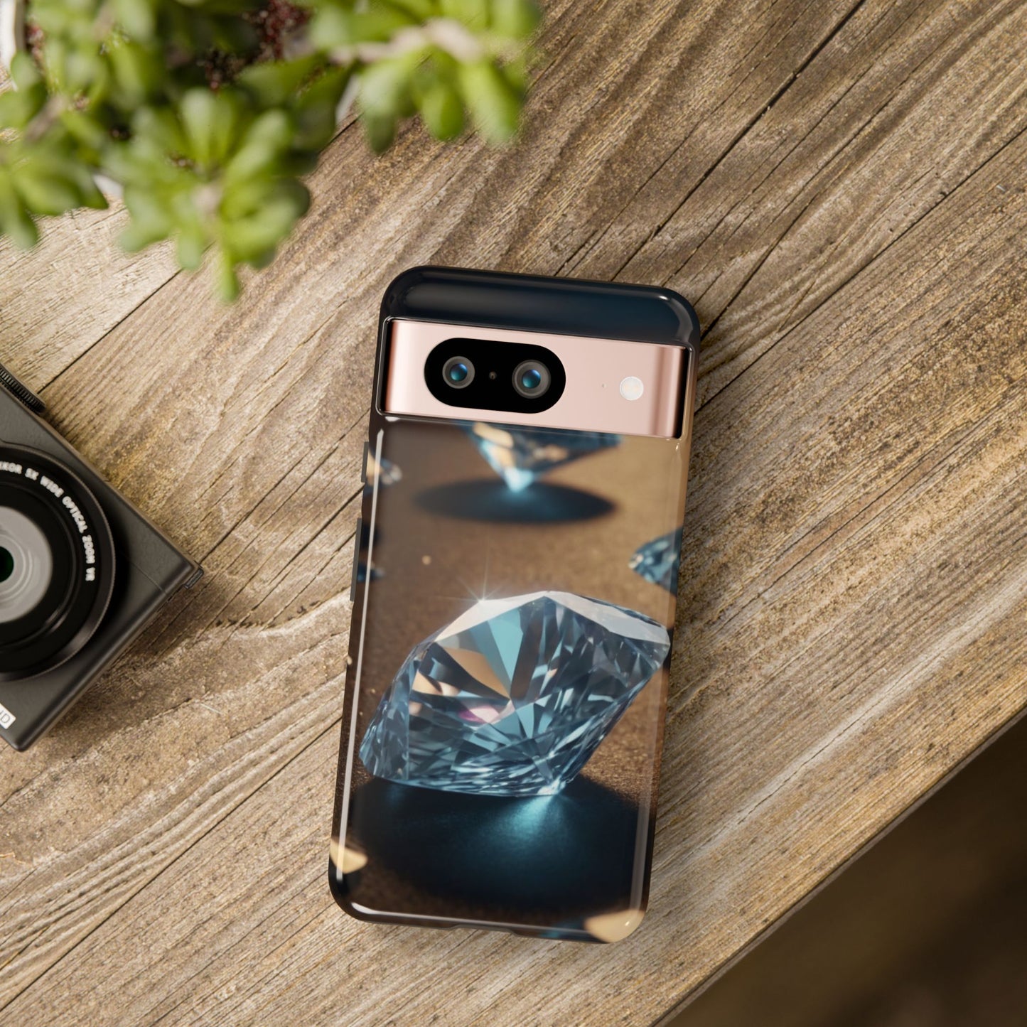 Raining Diamonds Phone Case for Google Pixel 8–Pixel 8 Pro, Pixel 7, Pixel 6 Pro, Pixel 6, Pixel 5 5G - Designed by Thalia