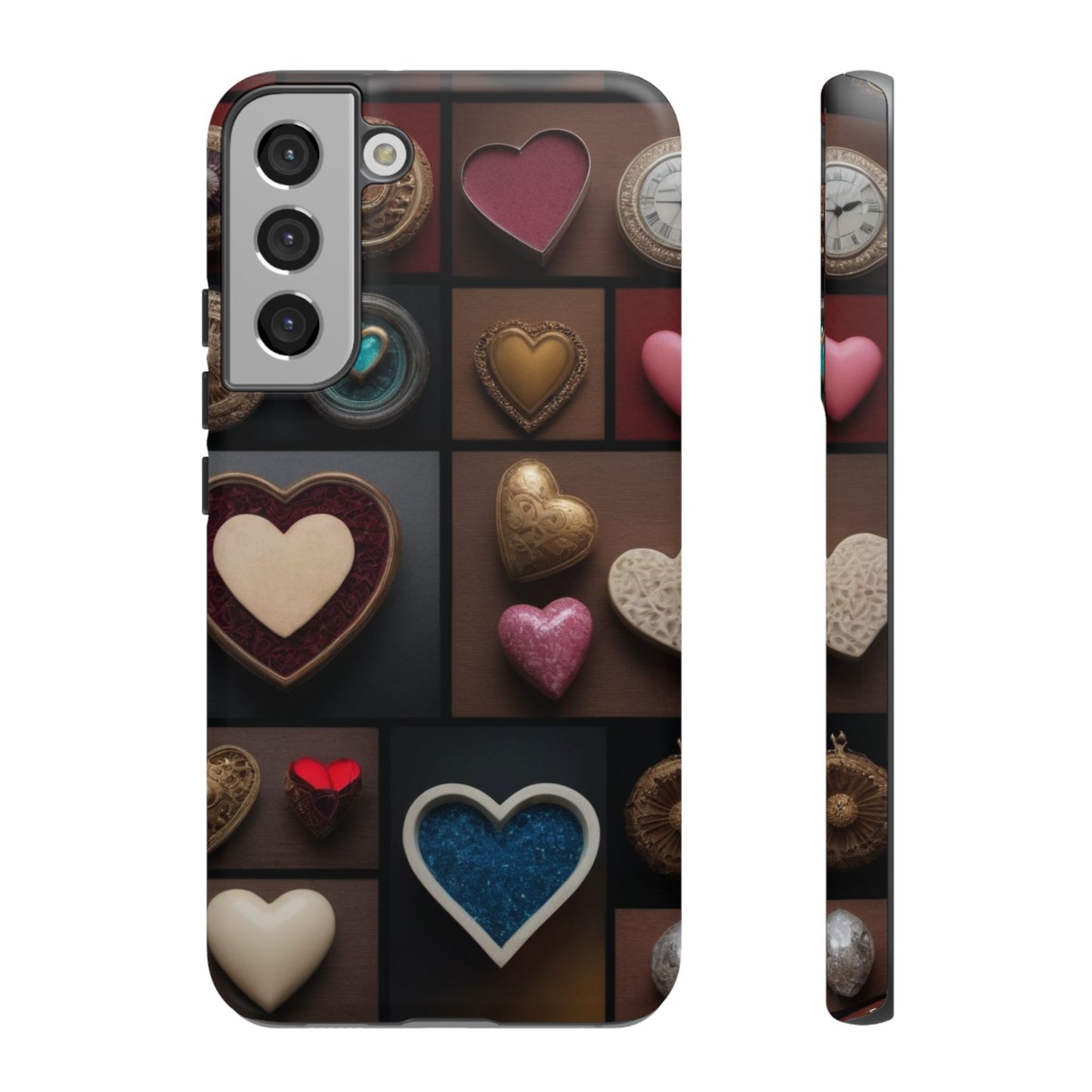 Love Button Custom Phone Case for Samsung Galaxy S10–S10 Plus, S20–S20 Ultra, S21, S22, S23, S24 Ultra - Designed by Thalia