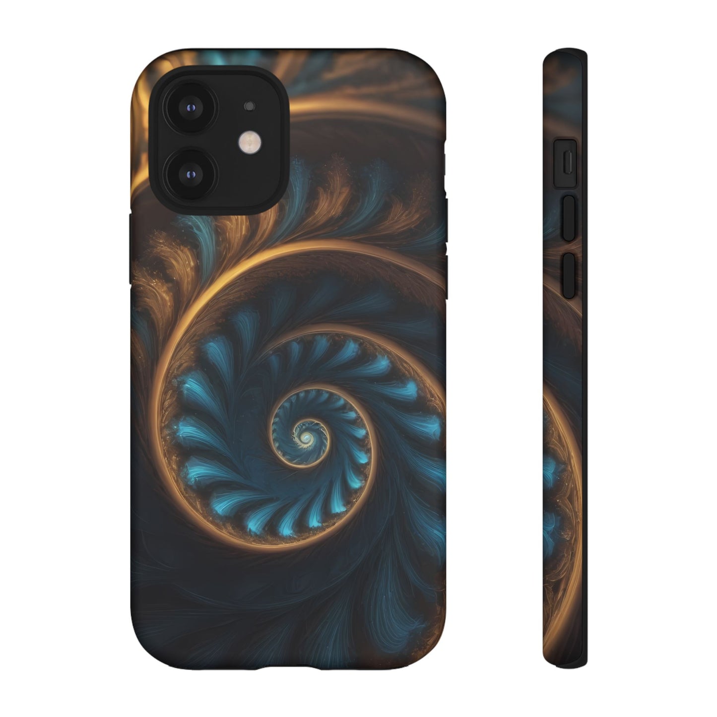 3D Fractal Phone Case for iPhone 8–16 Pro Max, Pixel 5–8 Pro, Galaxy S10–S24 Ultra - Designed by Thalia