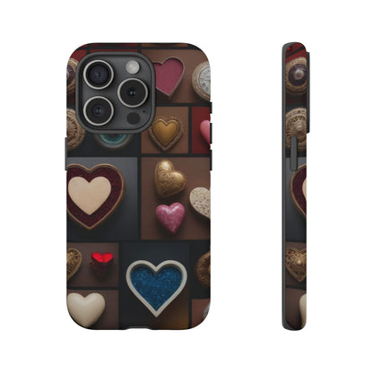 Love Button Phone Case for iPhone 8–16 Pro Max, Pixel 5–8 Pro, Galaxy S10–S24 Ultra - Designed by Thalia