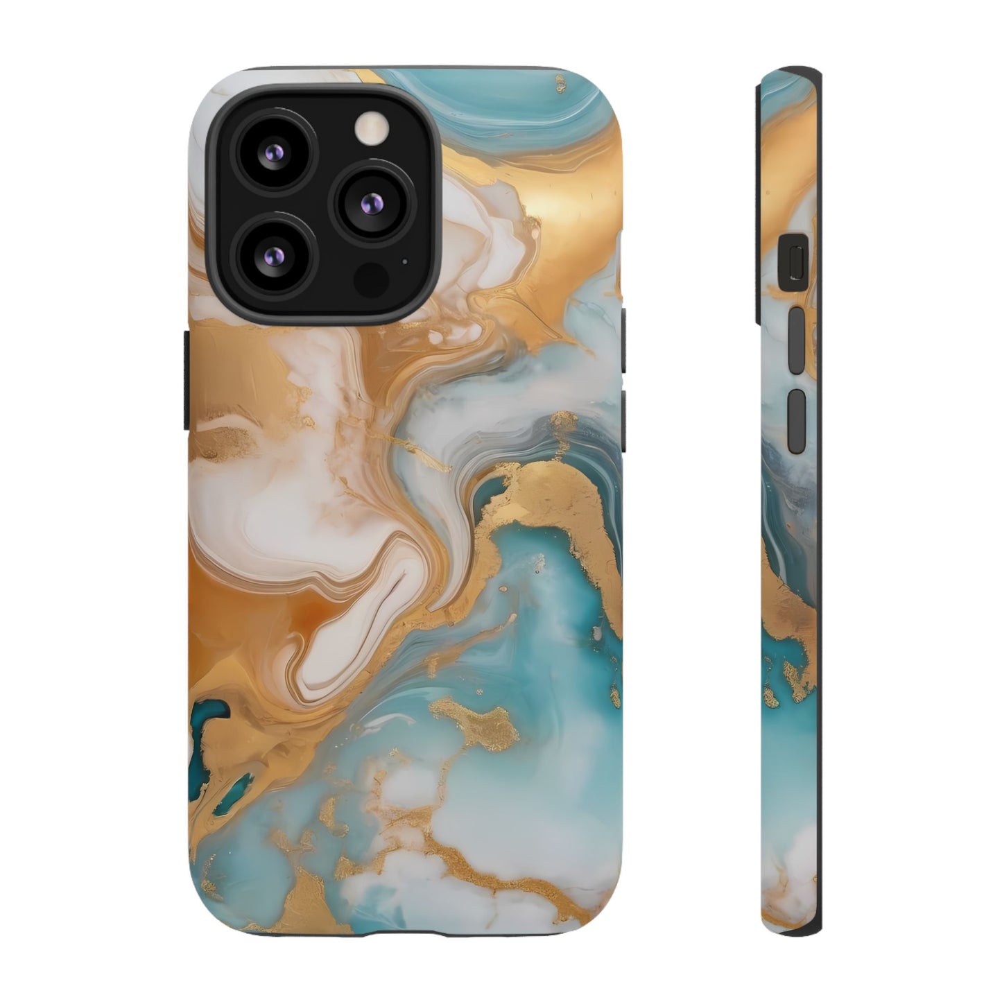 Marble Hues Phone Case for iPhone 8–16 Pro Max, Pixel 5–8 Pro, Galaxy S10–S24 Ultra - Designed by Thalia