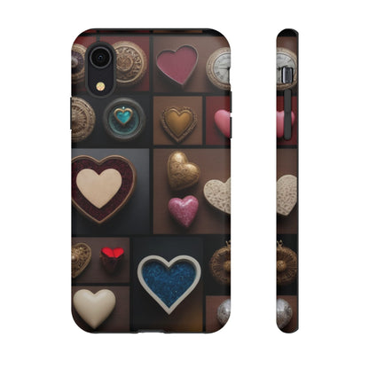 Love Button Phone Case for iPhone 8–16 Pro Max, Pixel 5–8 Pro, Galaxy S10–S24 Ultra - Designed by Thalia