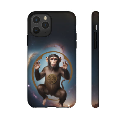 Chinese Zodiac Monkey Phone Case for iPhone 8–16 Pro Max, iPhone 8 Plus–13 Mini, iPhone XS–XS Max, iPhone 11–14 Pro Max - Designed by Thalia