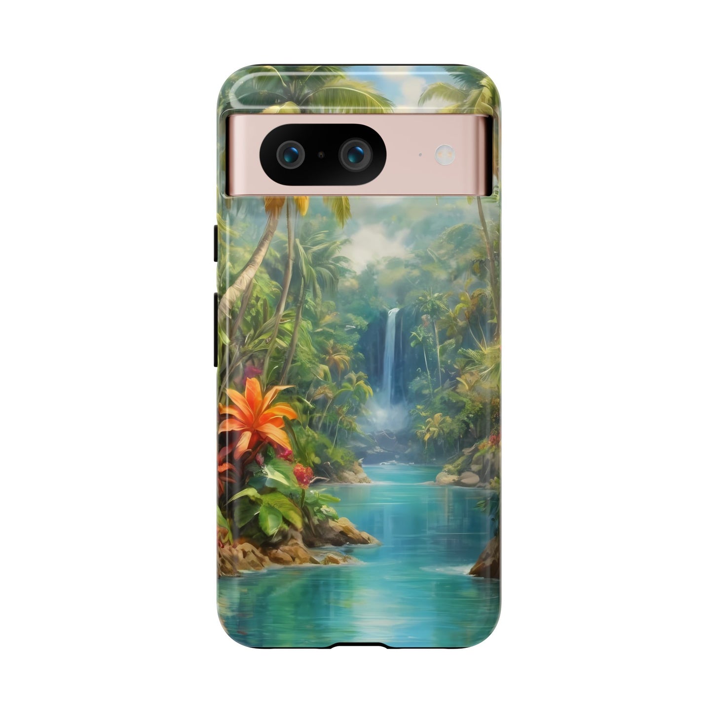 Tropical Paradise Phone Case for iPhone 8–16 Pro Max, Pixel 5–8 Pro, Galaxy S10–S24 Ultra - Designed by Thalia