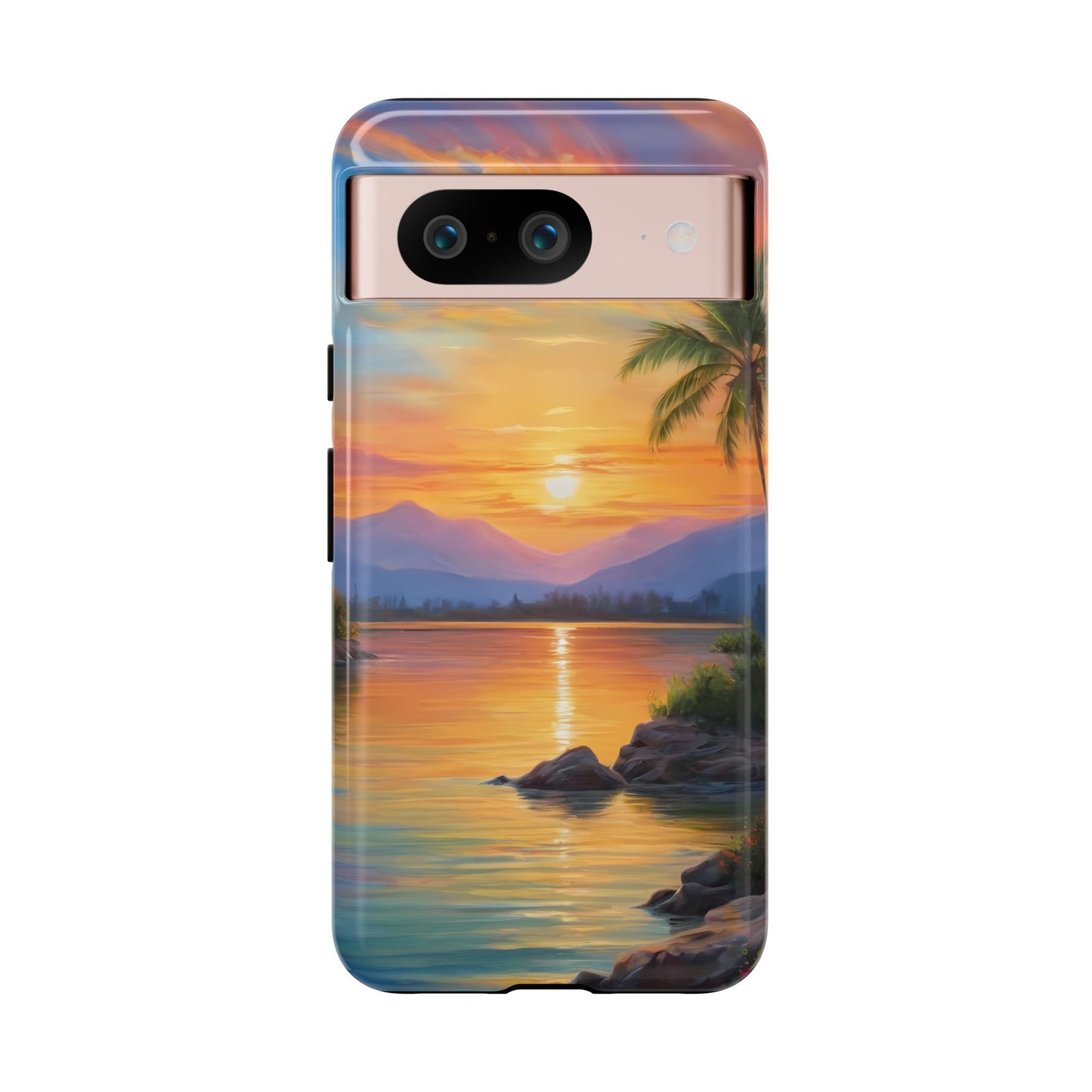 Sunset Serenade Phone Case for Google Pixel 8–Pixel 8 Pro, Pixel 7, Pixel 6 Pro, Pixel 6, Pixel 5 5G - Designed by Thalia