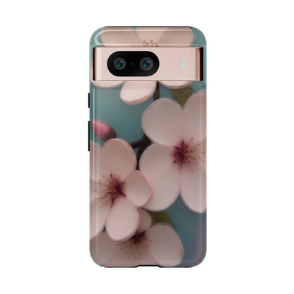 Cherry Blossom Custom Phone Case for Google Pixel 8 Pro, Pixel 8, Pixel 7, Pixel 6 Pro, Pixel 6, Pixel 5 5G - Designed by Thalia