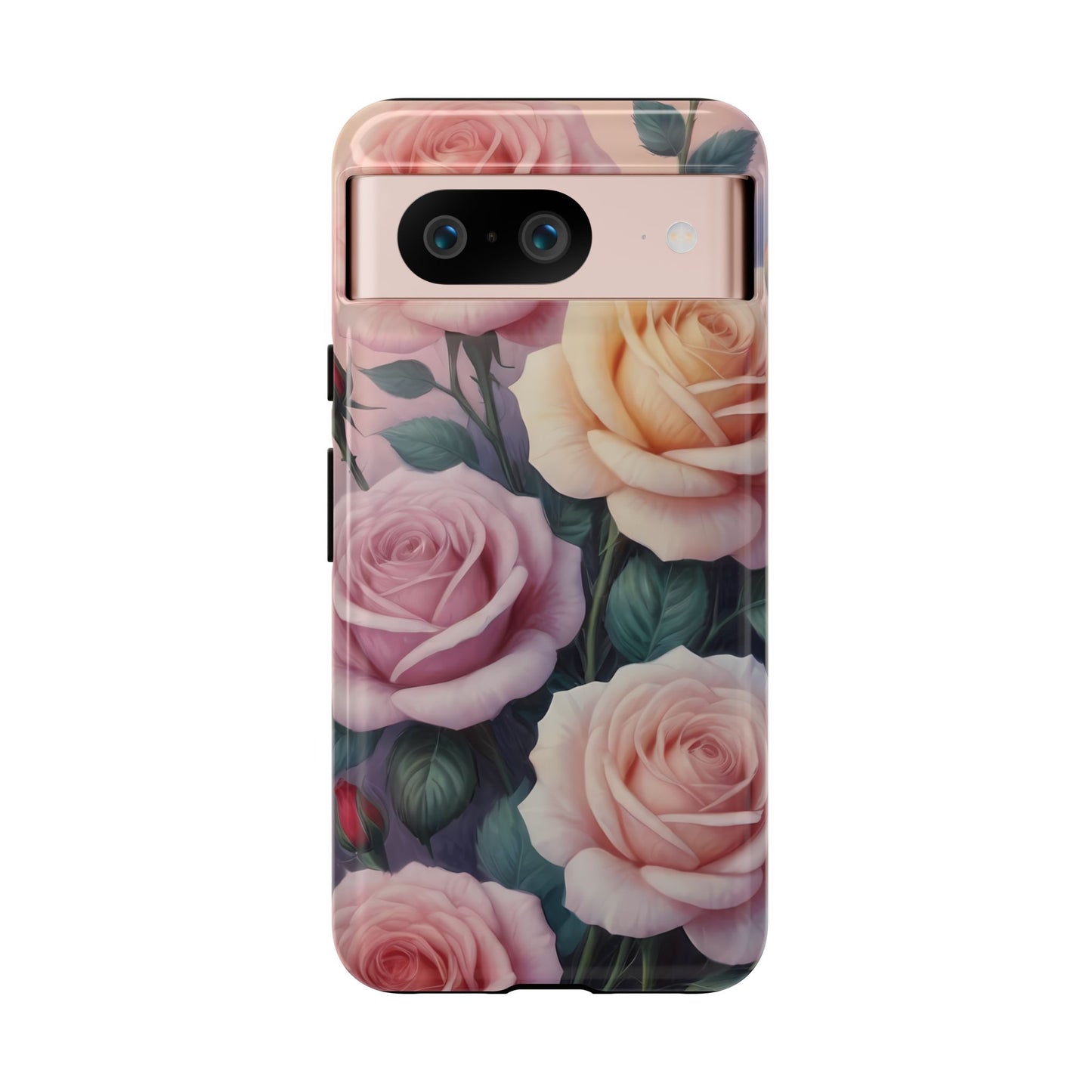 Bloom with Style - Roses Phone Case for iPhone 8–16 Pro Max, Pixel 5–8 Pro, Galaxy S10–S24 Ultra - Designed by Thalia