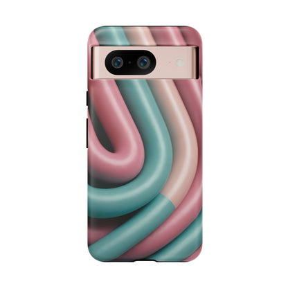 50s Retro Custom Phone Case for Google Pixel 8 Pro, Pixel 8, Pixel 7, Pixel 6 Pro, Pixel 6, Pixel 5 5G - Designed by Thalia