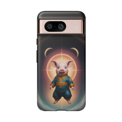 Chinese Zodiac Pig Custom Phone Case for iPhone 8–16 Pro Max, Pixel 5–8 Pro, Galaxy S10–S24 Ultra - Designed by Thalia