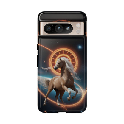 Chinese Zodiac Horse Custom Phone Case for iPhone 8–16 Pro Max, Pixel 5–8 Pro, Galaxy S10–S24 Ultra - Designed by Thalia