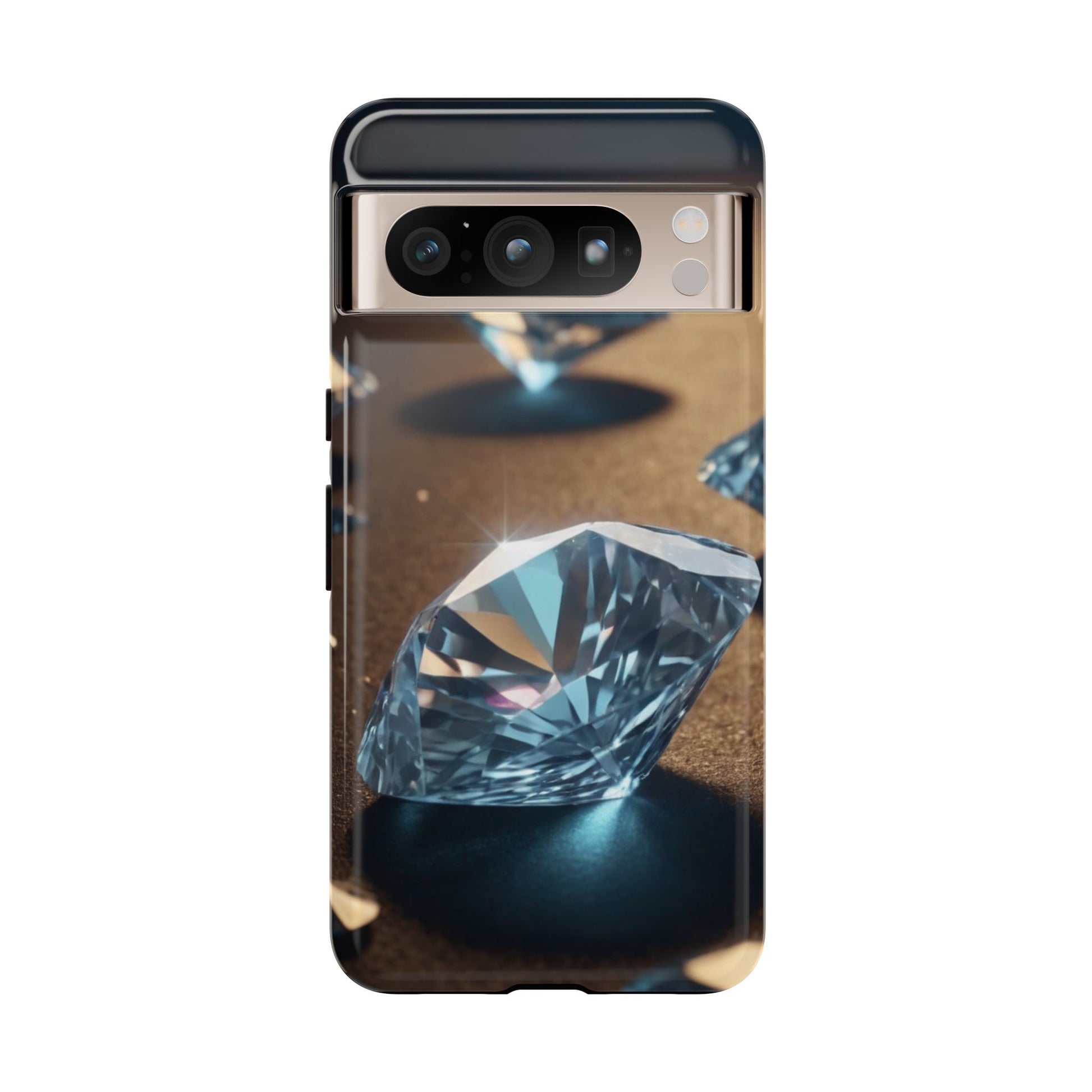 Raining Diamonds Phone Case for Google Pixel 8–Pixel 8 Pro, Pixel 7, Pixel 6 Pro, Pixel 6, Pixel 5 5G - Designed by Thalia