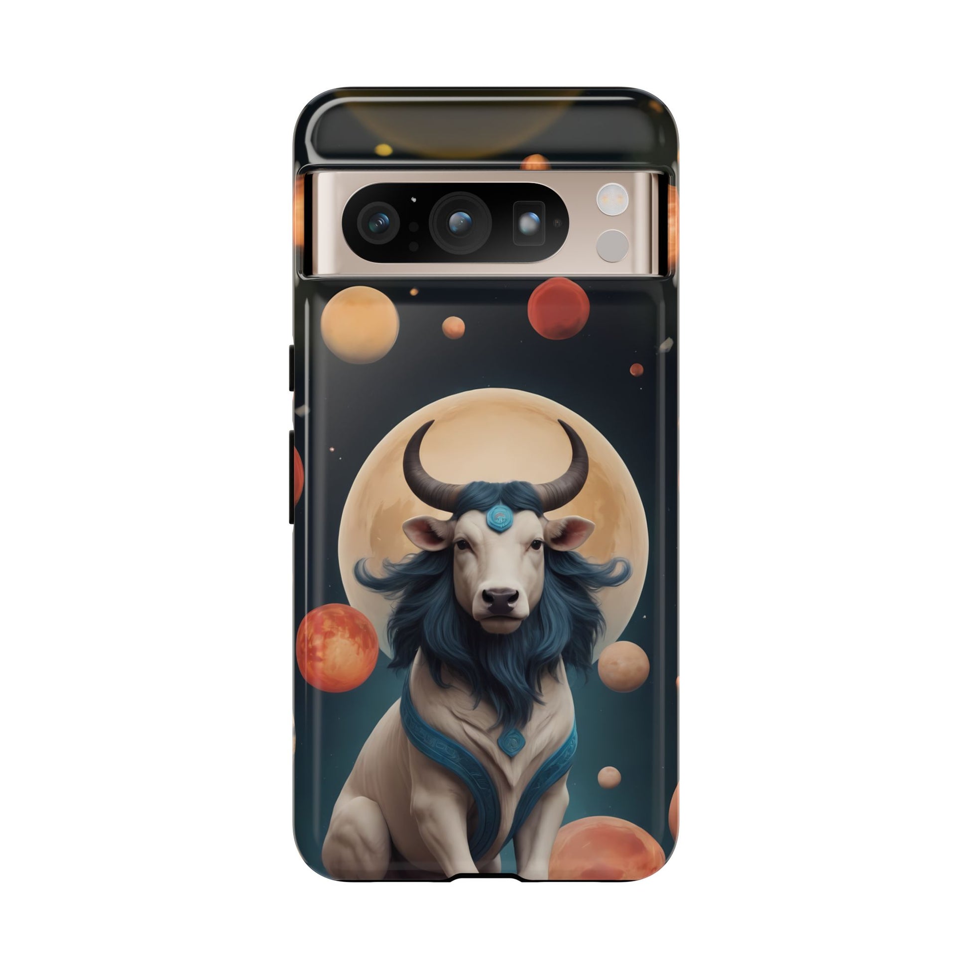 Chinese Zodiac Ox Phone Case for Google Pixel 8 Pro, Pixel 8, Pixel 7, Pixel 6 Pro, Pixel 6, Pixel 5 5G - Designed by Thalia