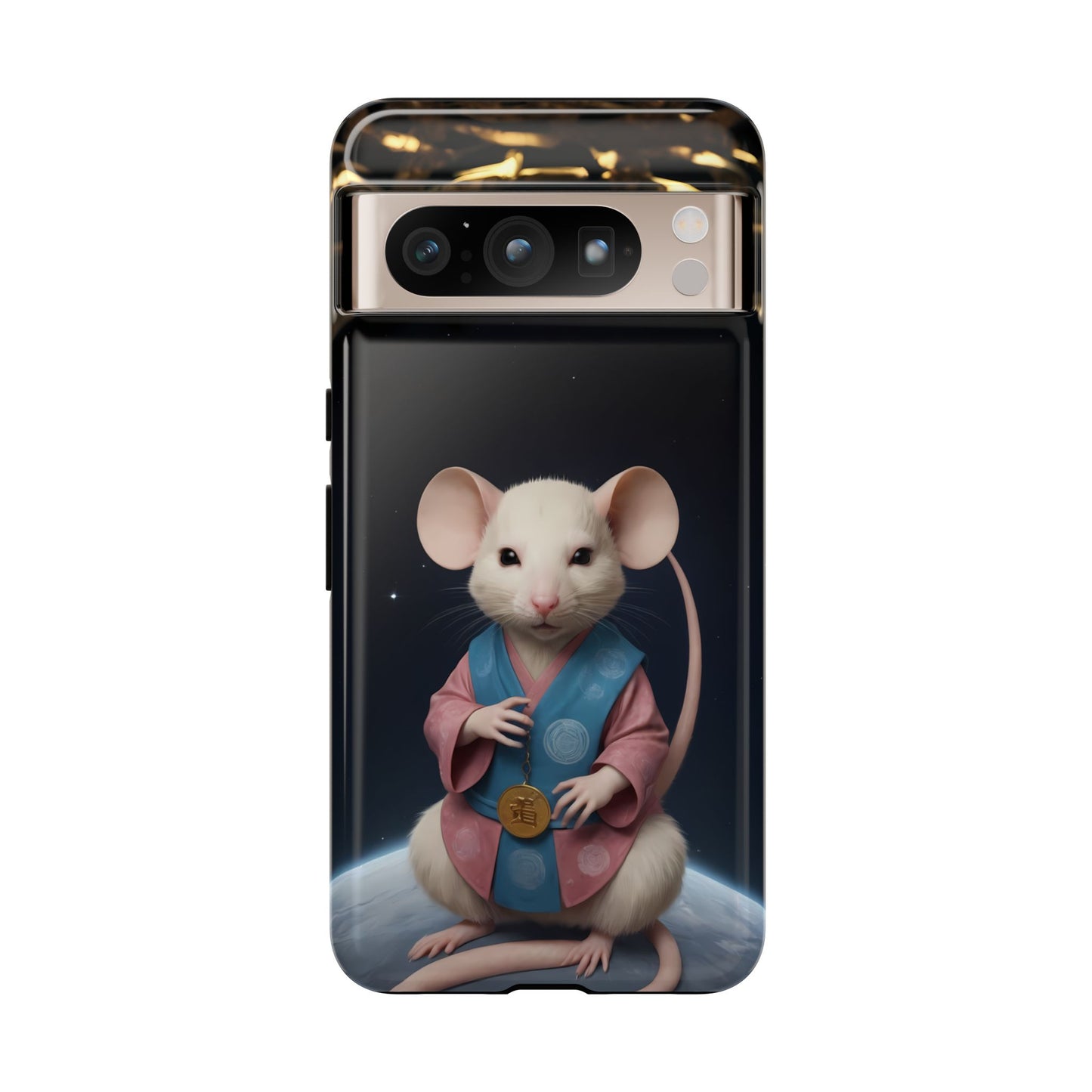 Chinese Zodiac Rat Phone Case for Google Pixel 8 Pro, Pixel 8, Pixel 7, Pixel 6 Pro, Pixel 6, Pixel 5 5G - Designed by Thalia