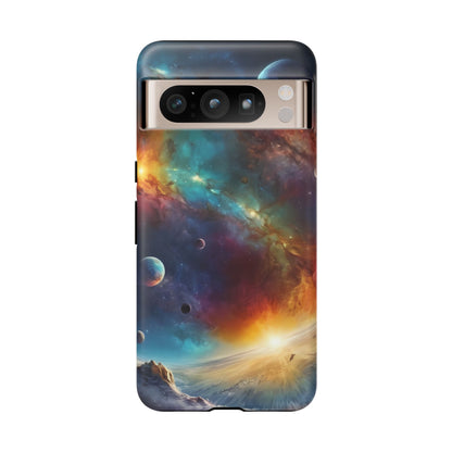 Cosmic Voyage Phone Case for iPhone 8–16 Pro Max, Pixel 5–8 Pro, Galaxy S10–S24 Ultra - Designed by Thalia