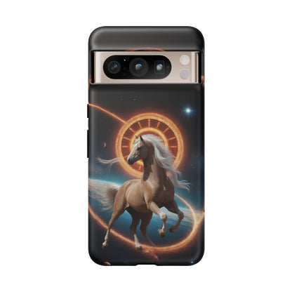 Chinese Zodiac Horse Phone Case for Google Pixel 8 Pro, Pixel 8, Pixel 7, Pixel 6 Pro, Pixel 6, Pixel 5 5G - Designed by Thalia