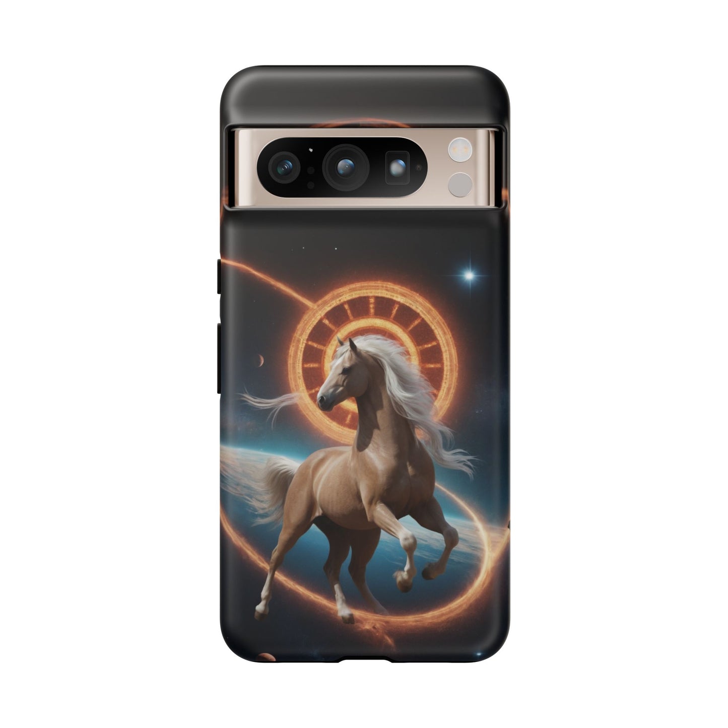 Chinese Zodiac Horse Custom Phone Case for iPhone 8–16 Pro Max, Pixel 5–8 Pro, Galaxy S10–S24 Ultra - Designed by Thalia