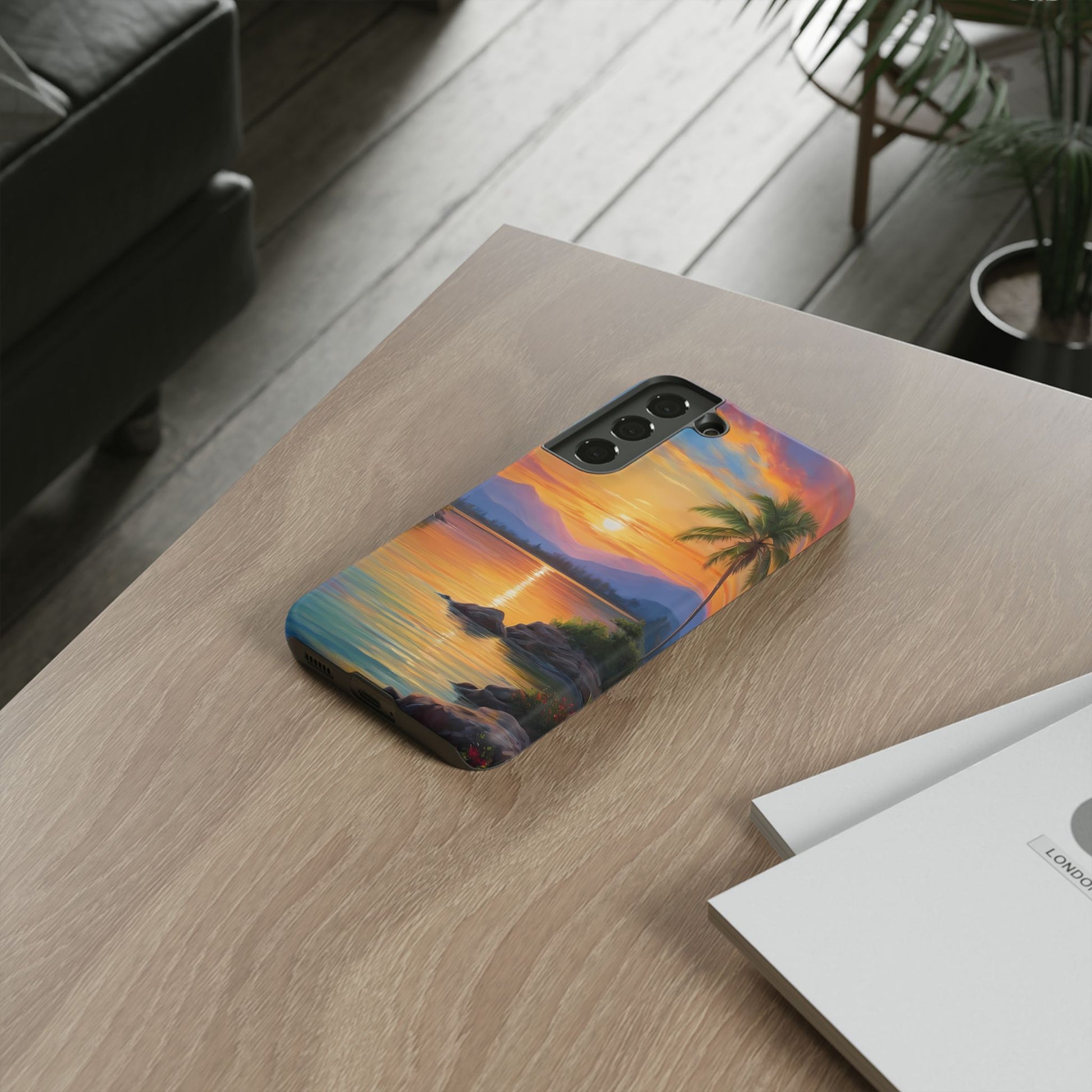 Sunset Serenade Custom Phone Case for Samsung Galaxy S10–S10 Plus, S20–S20 Ultra, S21, S22, S23, S24 Ultra - Designed by Thalia