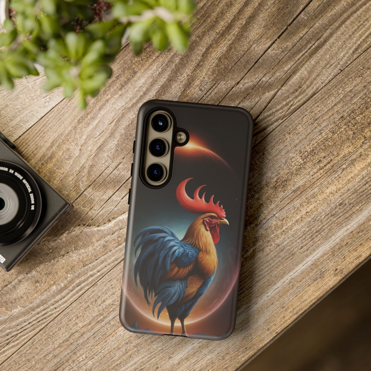 Chinese Zodiac Rooster Custom Phone Case for iPhone 8–16 Pro Max, Pixel 5–8 Pro, Galaxy S10–S24 Ultra - Designed by Thalia