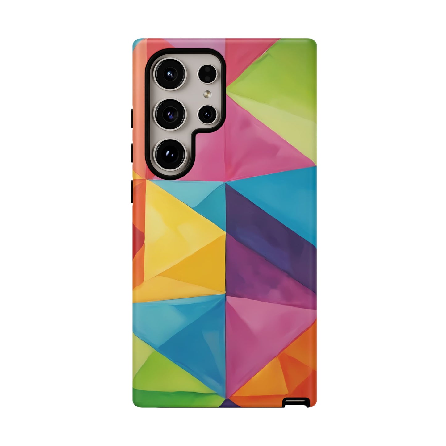 Geometric Play Custom Phone Case for Samsung Galaxy S10–S10 Plus, S20–S20 Ultra, S21, S22, S23, S24 Ultra - Designed by Thalia