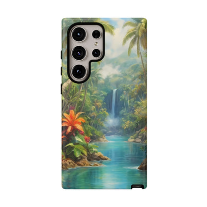 Tropical Paradise Phone Case for iPhone 8–16 Pro Max, Pixel 5–8 Pro, Galaxy S10–S24 Ultra - Designed by Thalia