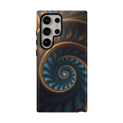 3D Fractal Phone Case for iPhone 8–16 Pro Max, Pixel 5–8 Pro, Galaxy S10–S24 Ultra - Designed by Thalia