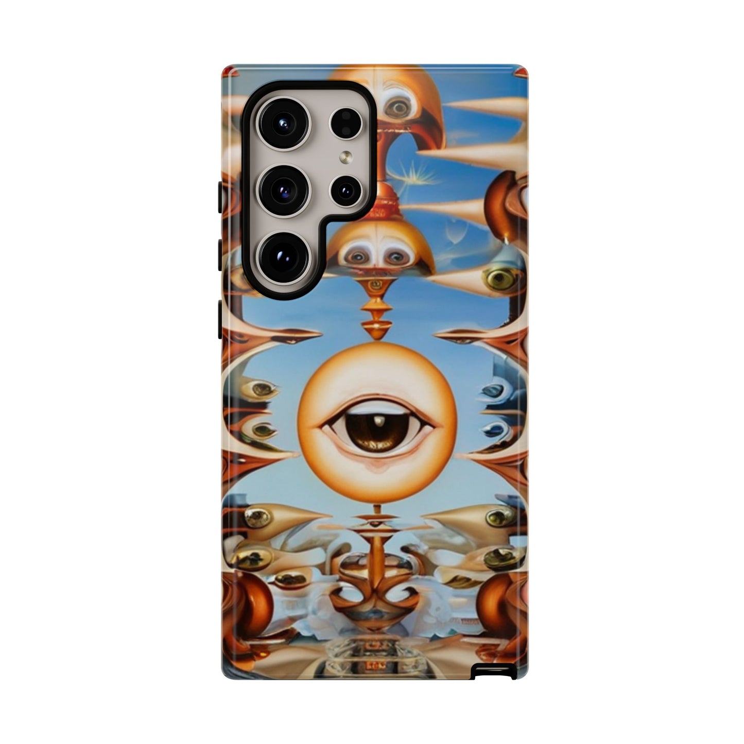 Surreal Suspect Phone Case for iPhone 8–16 Pro Max, Pixel 5–8 Pro, Galaxy S10–S24 Ultra - Designed by Thalia