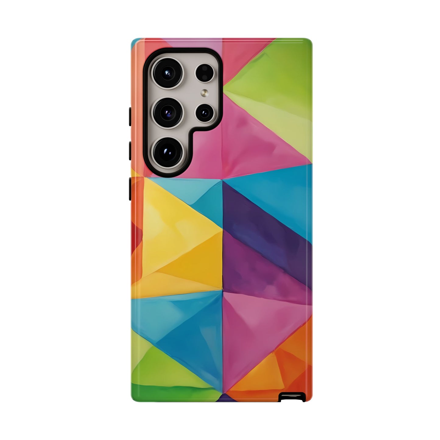 Geometric Play Custom Phone Case for Samsung Galaxy S10–S10 Plus, S20–S20 Ultra, S21, S22, S23, S24 Ultra - Designed by Thalia