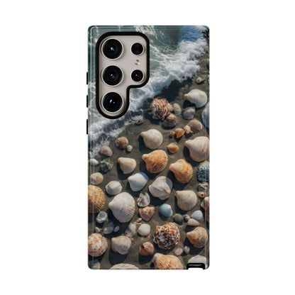 She Sells Sea Shells Custom Phone Case for Samsung Galaxy S10–S10 Plus, S20–S20 Ultra, S21, S22, S23, S24 Ultra - Designed by Thalia