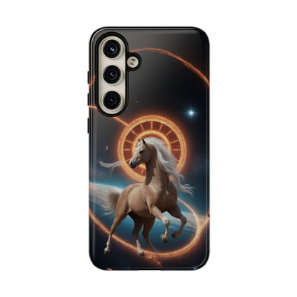 Chinese Zodiac Horse Custom Phone Case for iPhone 8–16 Pro Max, Pixel 5–8 Pro, Galaxy S10–S24 Ultra - Designed by Thalia