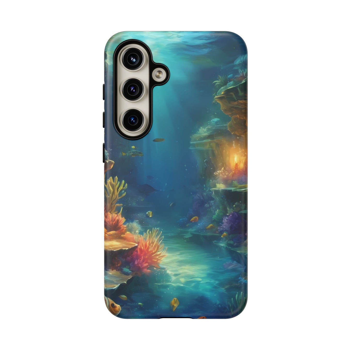 Oceanic Depths Custom Phone Case for Samsung Galaxy S10–S10 Plus, S20–S20 Ultra, S21, S22, S23, S24 Ultra - Designed by Thalia