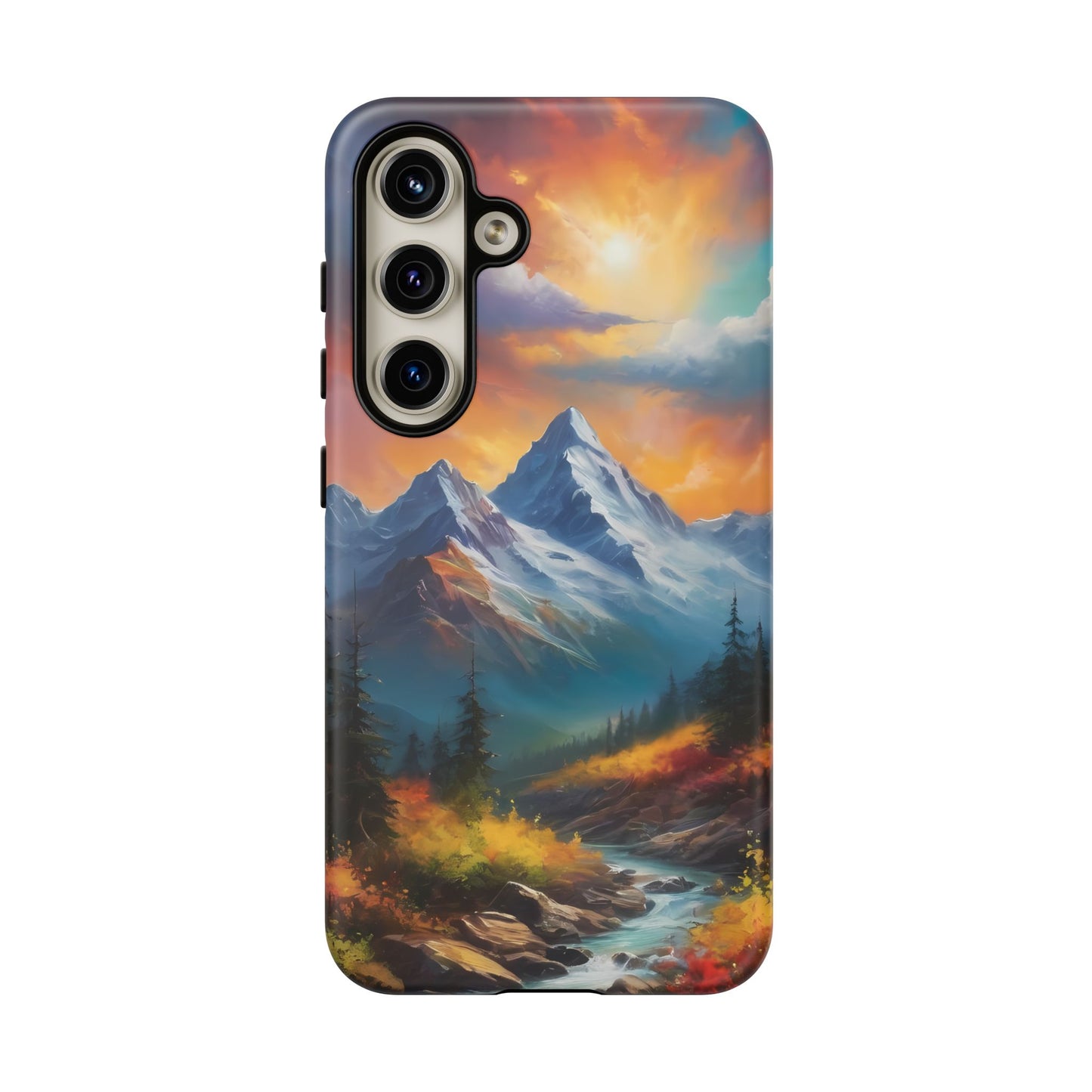 Mystic Mountains Custom Phone Case for Samsung Galaxy S10–S10 Plus, S20–S20 Ultra, S21, S22, S23, S24 Ultra - Designed by Thalia