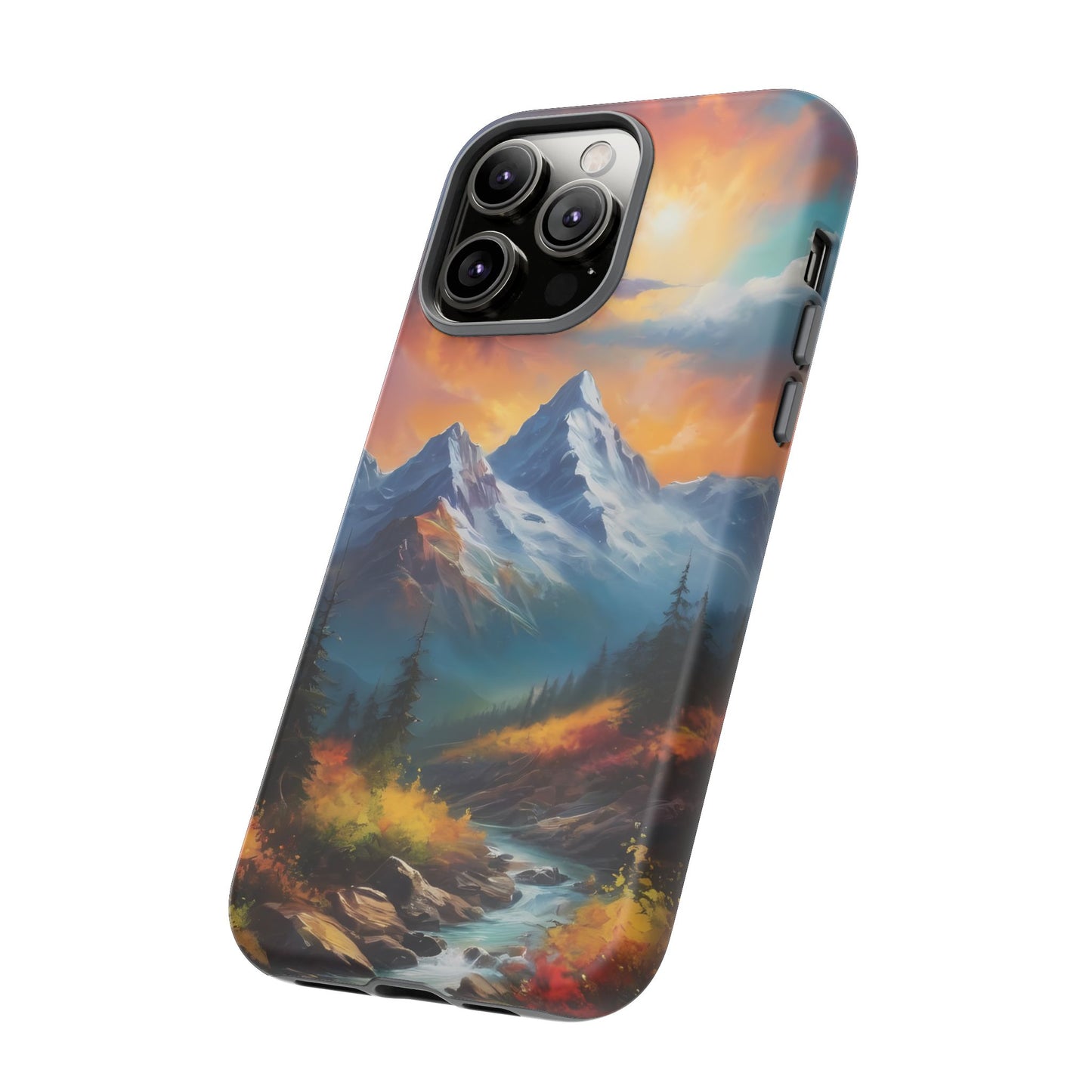 Mystic Mountains Phone Case for iPhone 8–16 Pro Max, Pixel 5–8 Pro, Galaxy S10–S24 Ultra - Designed by Thalia