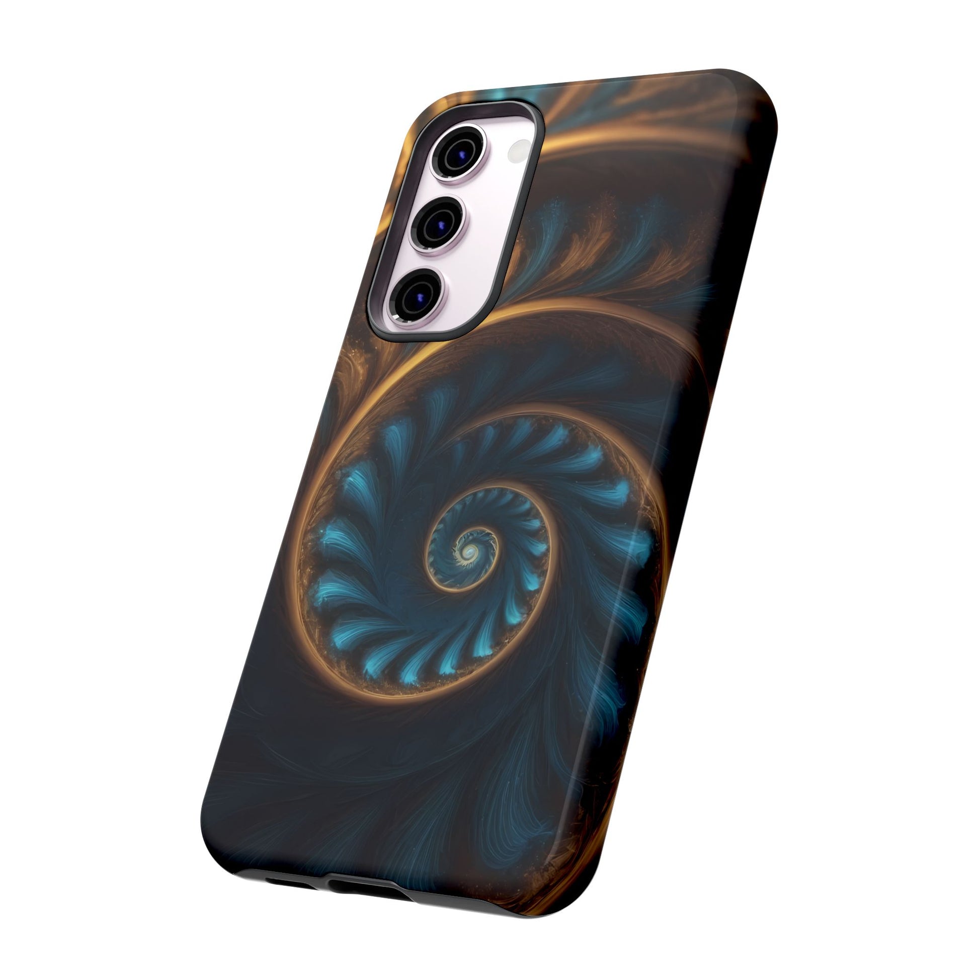 3D Fractal Phone Case for iPhone 8–16 Pro Max, Pixel 5–8 Pro, Galaxy S10–S24 Ultra - Designed by Thalia