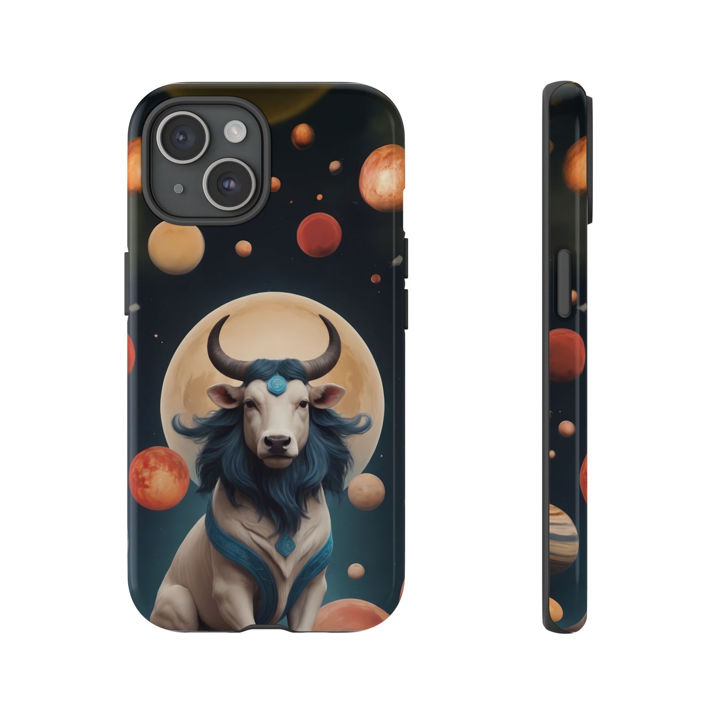 Chinese Zodiac Ox Phone Case for iPhone 8–16 Pro Max, iPhone 8 Plus–13 Mini, iPhone XS–XS Max, iPhone 11–14 Pro Max - Designed by Thalia