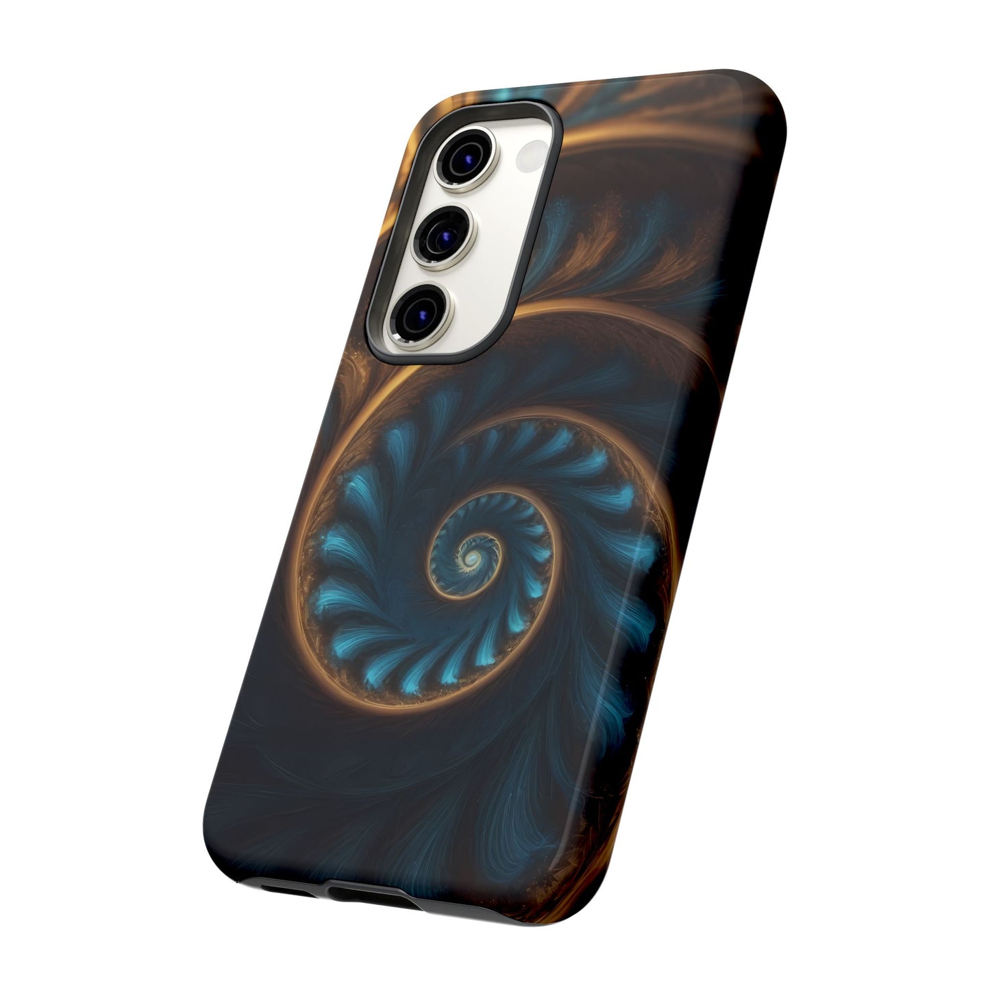 3D Fractal Phone Case for iPhone 8–16 Pro Max, Pixel 5–8 Pro, Galaxy S10–S24 Ultra - Designed by Thalia