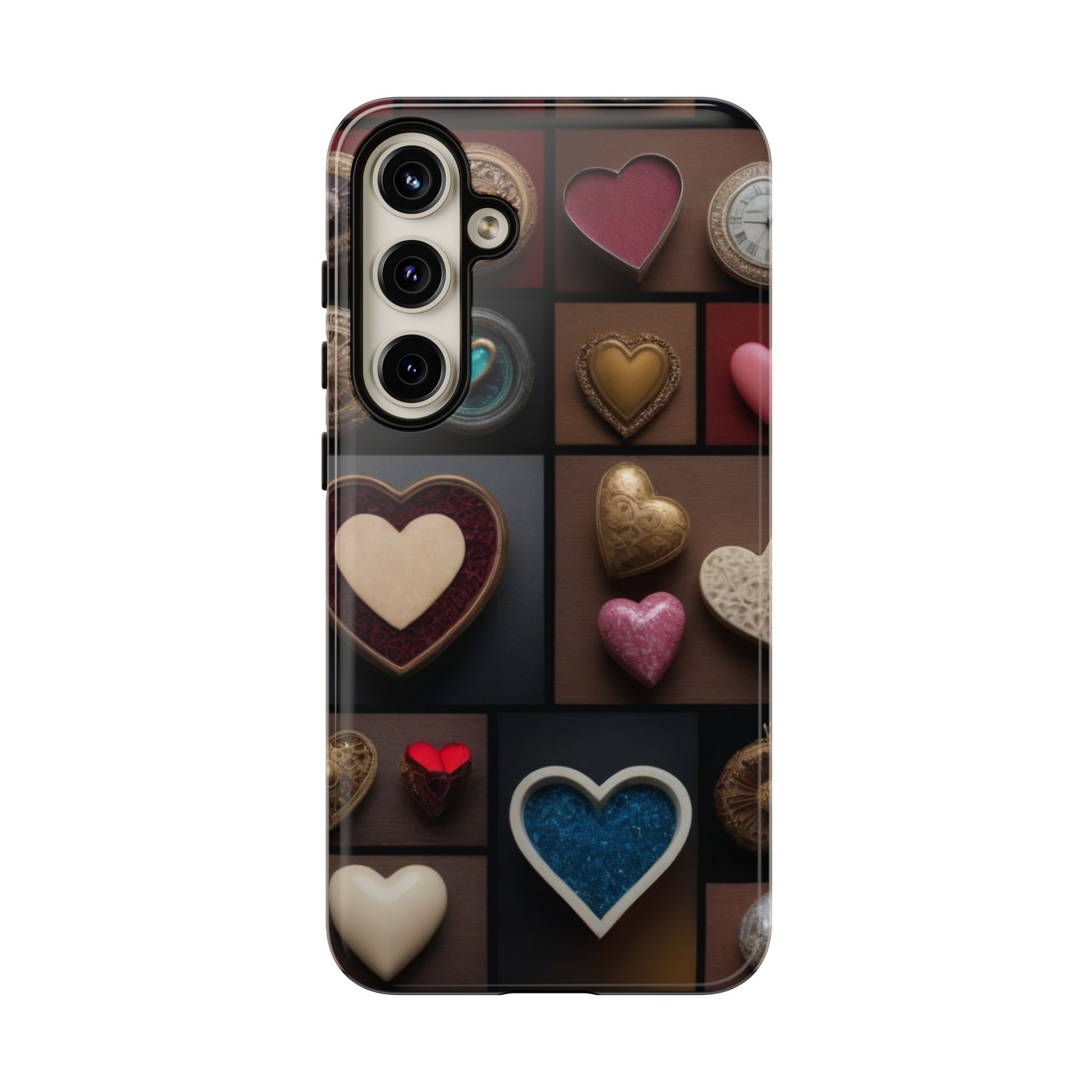 Love Button Custom Phone Case for Samsung Galaxy S10–S10 Plus, S20–S20 Ultra, S21, S22, S23, S24 Ultra - Designed by Thalia