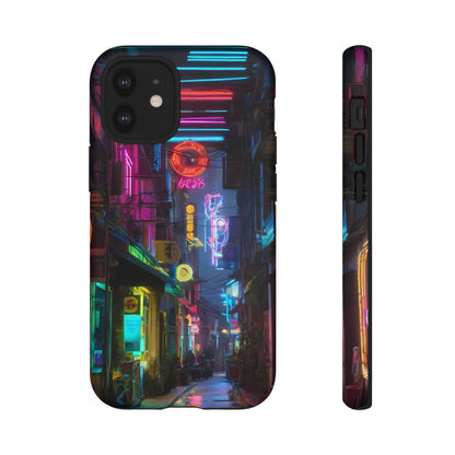 Electric Neon Phone Case for iPhone 8–16 Pro Max, iPhone 8 Plus–13 Mini, iPhone XS–XS Max, iPhone 11–14 Pro Max - Designed by Thalia