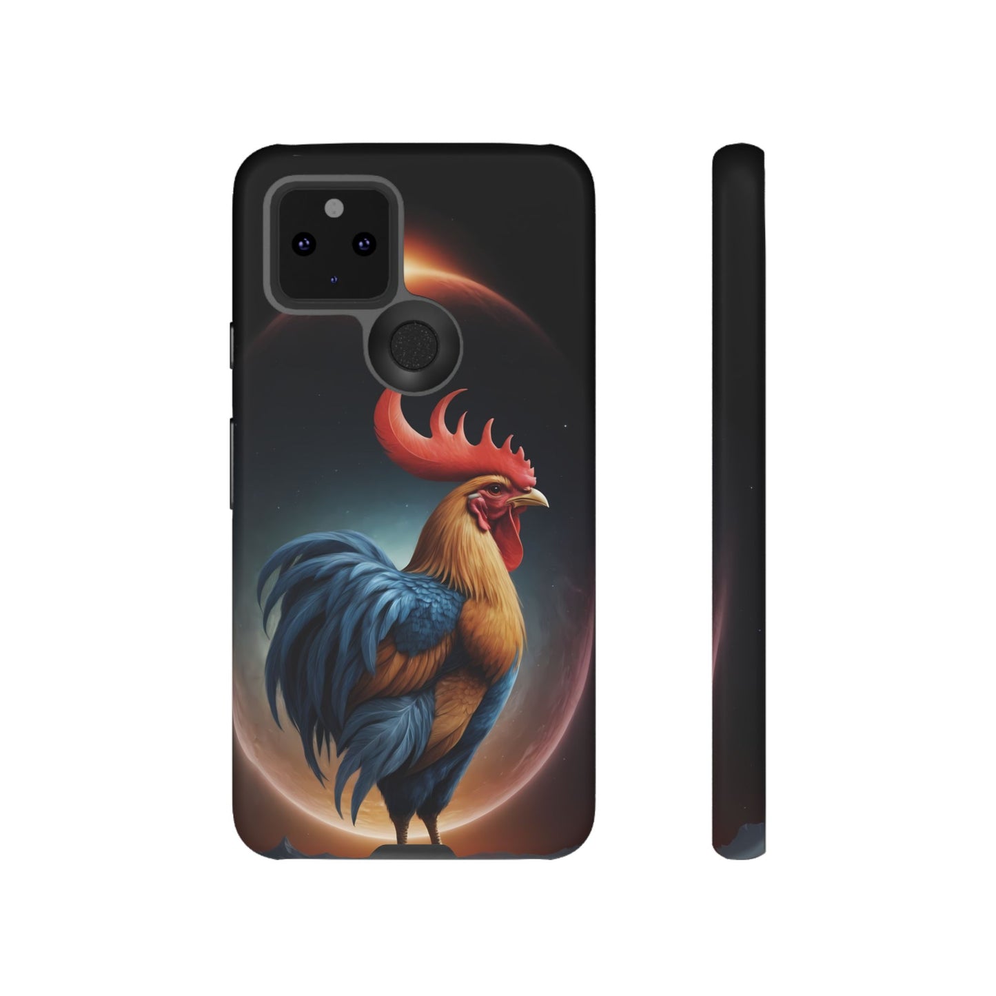 Chinese Zodiac Rooster Custom Phone Case for iPhone 8–16 Pro Max, Pixel 5–8 Pro, Galaxy S10–S24 Ultra - Designed by Thalia