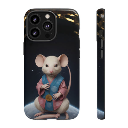 Chinese Zodiac Rat Phone Case for iPhone 8–16 Pro Max, iPhone 8 Plus–13 Mini, iPhone XS–XS Max, iPhone 11–14 Pro Max - Designed by Thalia